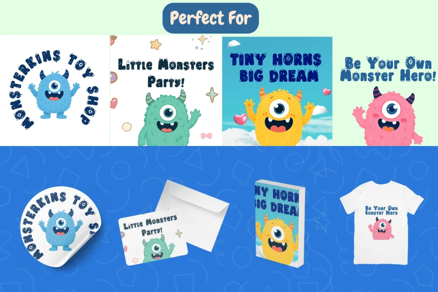 Monsterkins Font preview 5