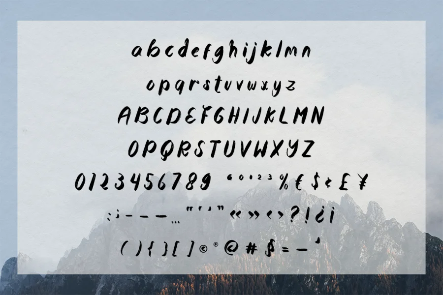 Montego Bay Font preview 2