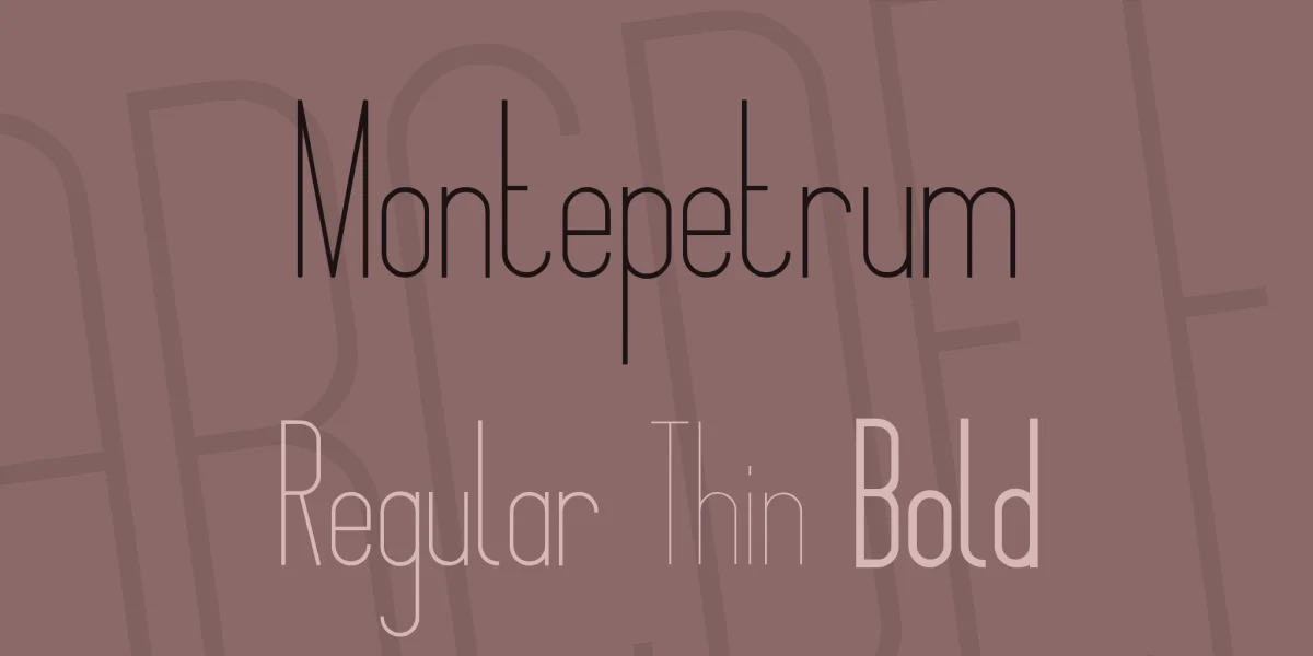 Montepetrum Font Family