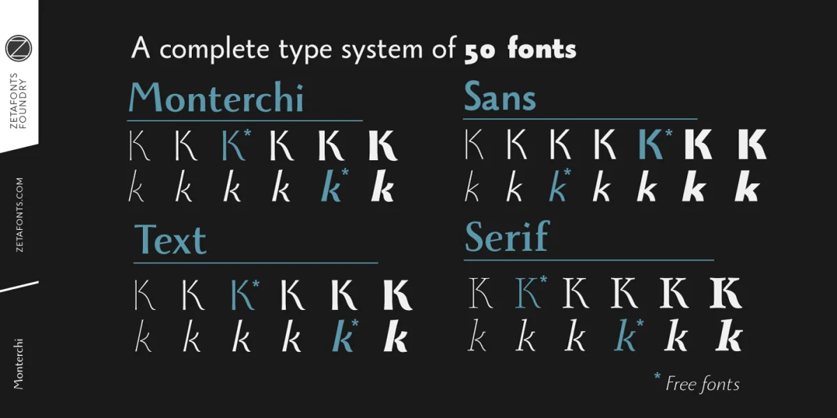 Monterchi Font Family preview 6