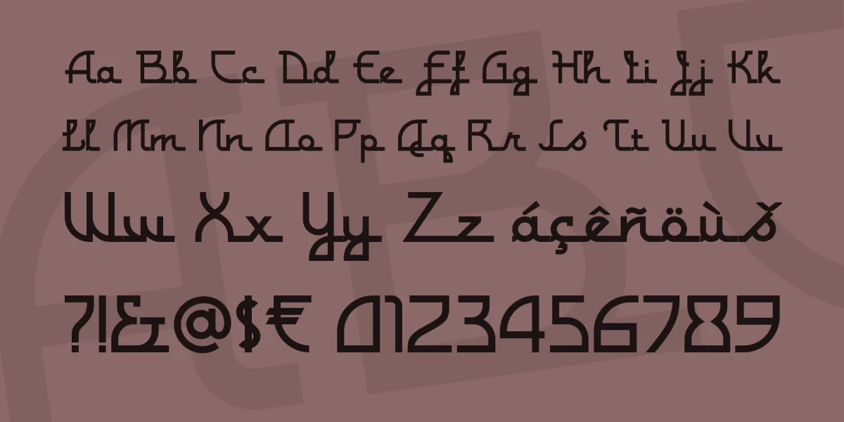 Monterey Popsicle NF Font preview 3