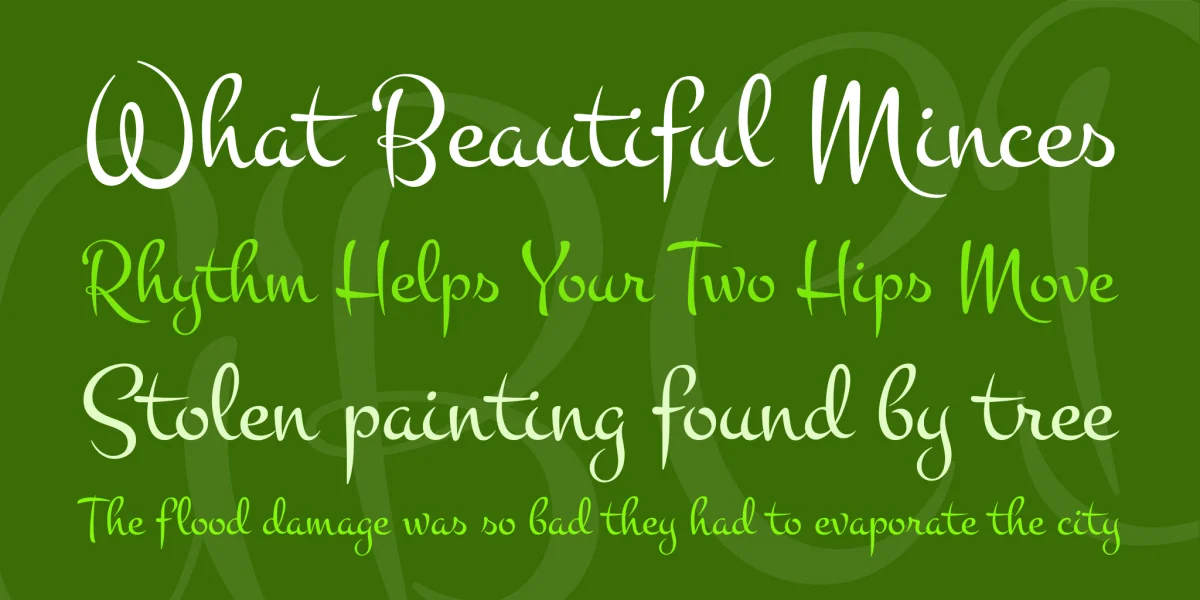 Montez Font preview 2