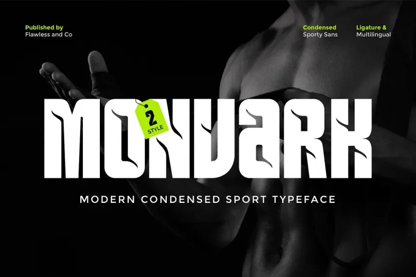 Monvark Font preview 2
