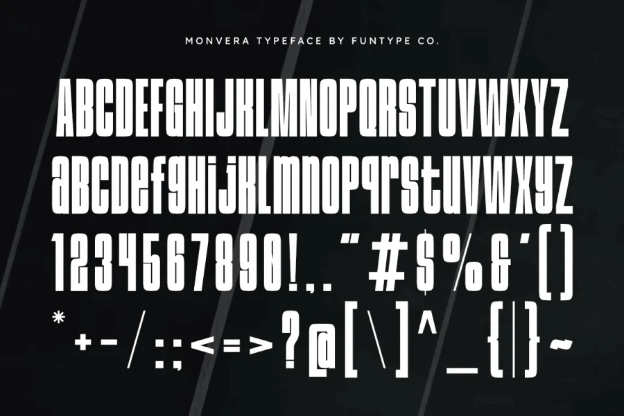 Monvera Font preview 2