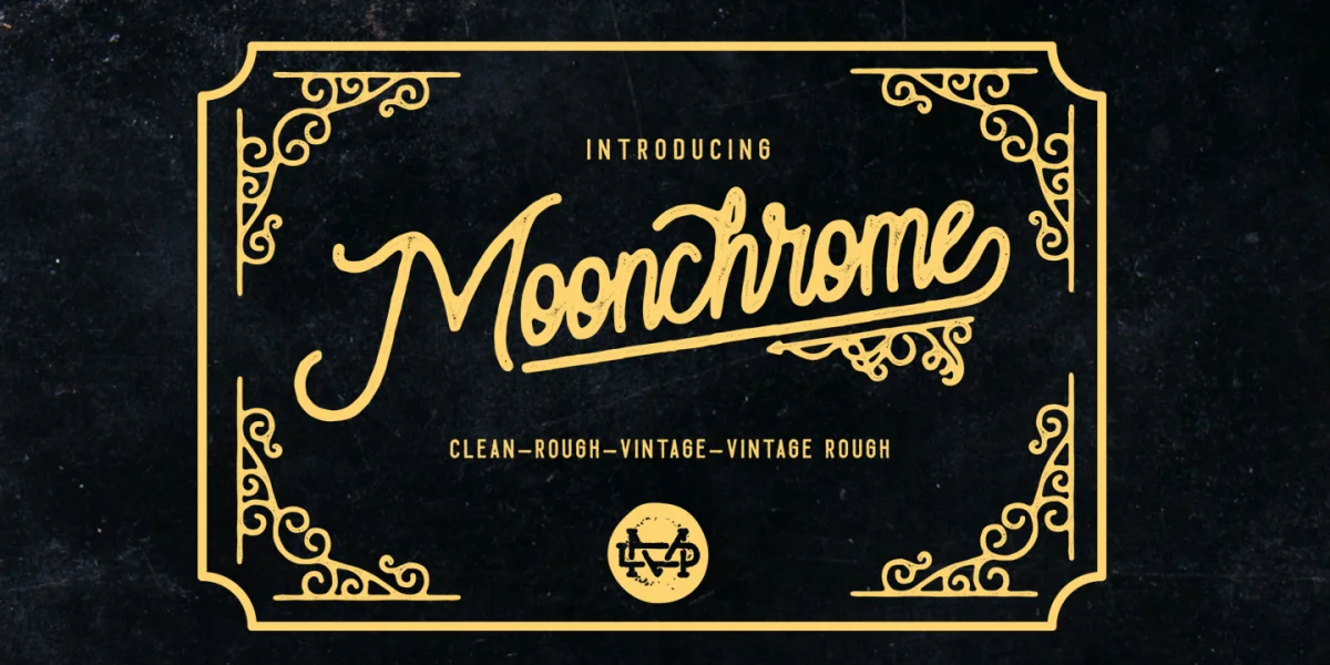 Moonchrome Rough Font
