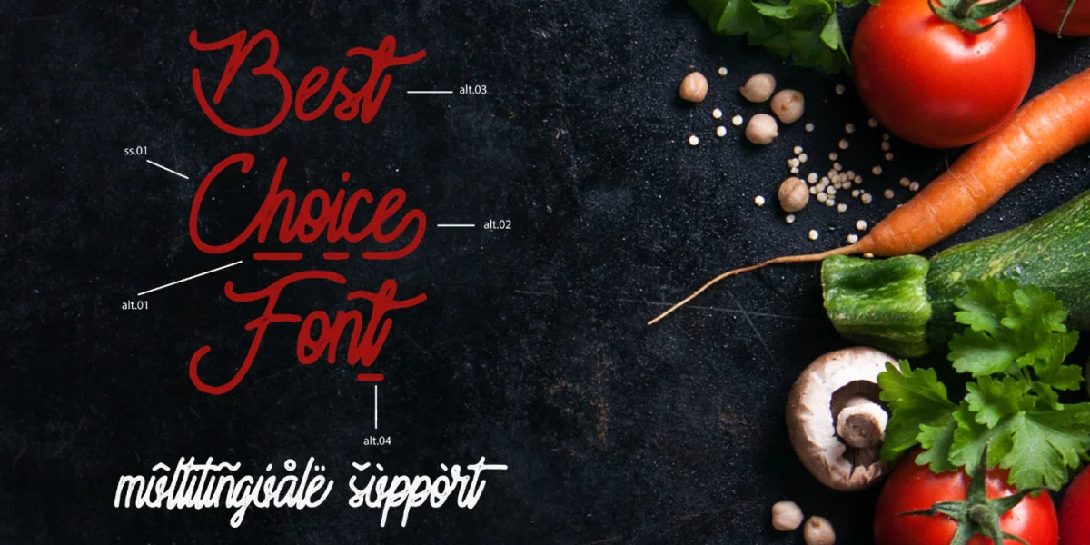 Moonchrome Rough Font preview 2