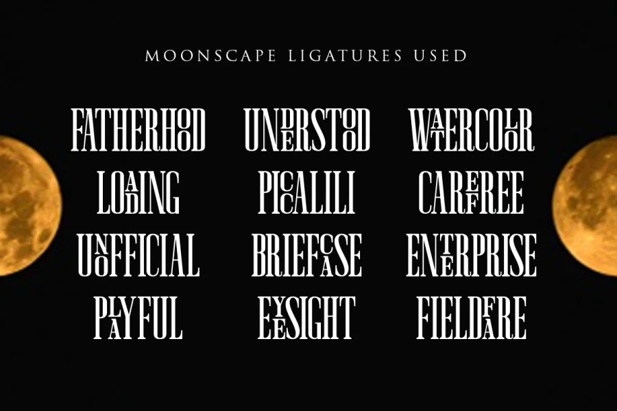 Moonscape Demo Font preview 2