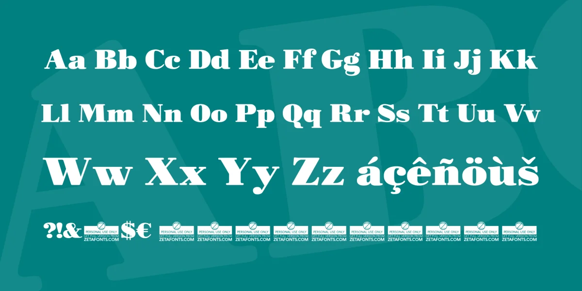 Morbodoni Font preview 3