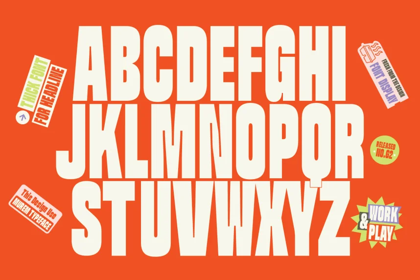 Morem Font preview 3