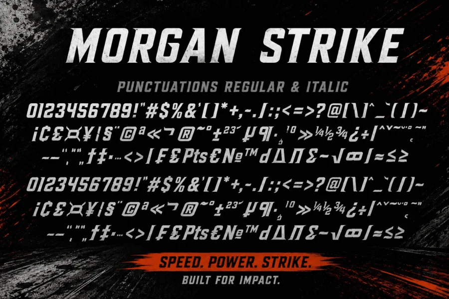Morgan Strike Demo Font Family preview 10