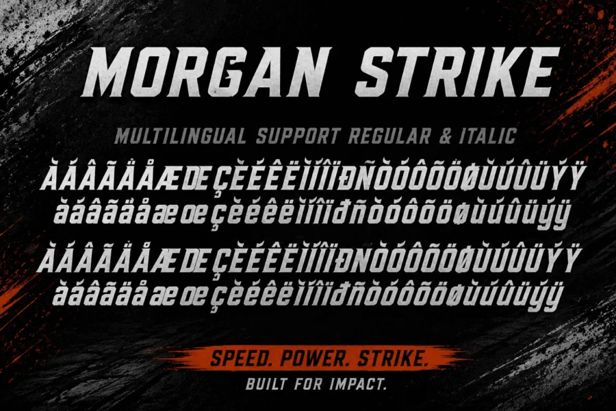 Morgan Strike Demo Font Family preview 11