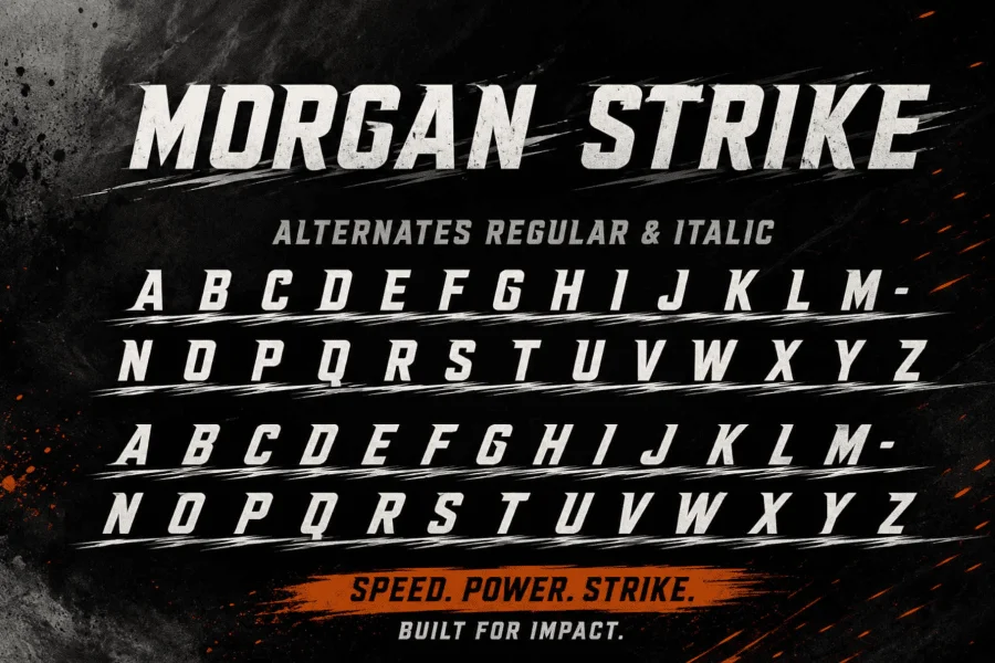 Morgan Strike Demo Font Family preview 7