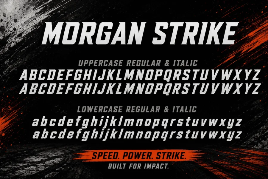 Morgan Strike Demo Font Family preview 9