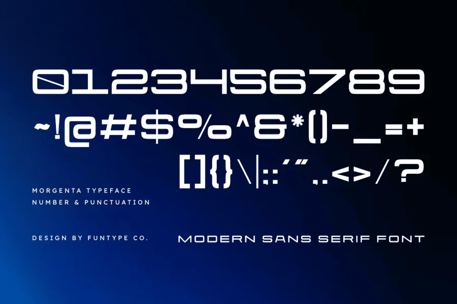 Morgenta Font preview 3