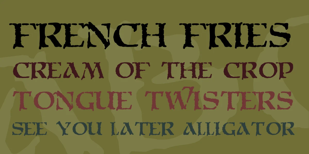 Moria Citadel Font preview 2