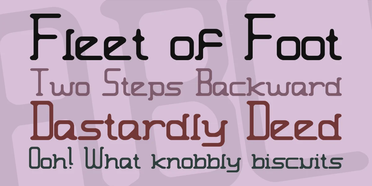 Moronic Misfire BRK Font preview 2