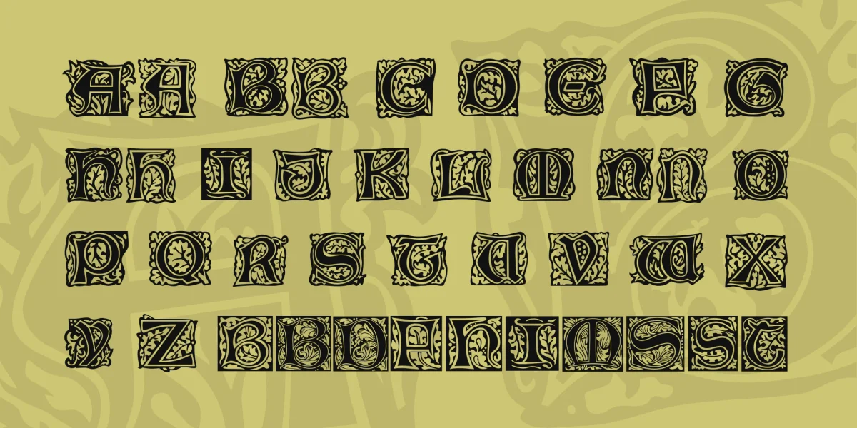 Morris Font preview 3