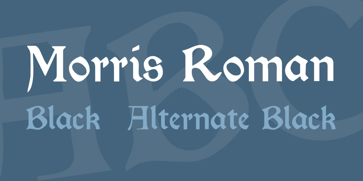 Morris Roman Font Family