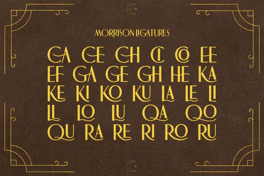 Morrison Font preview 5