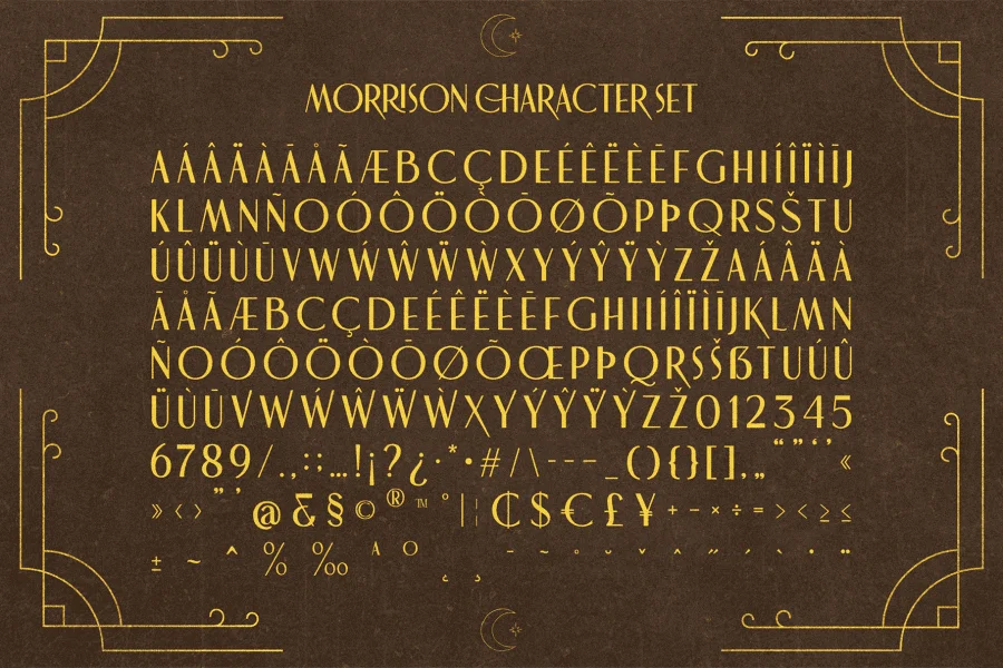 Morrison Font preview 6