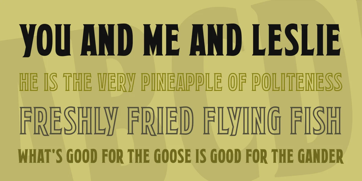 Mortuary Font Family preview 2