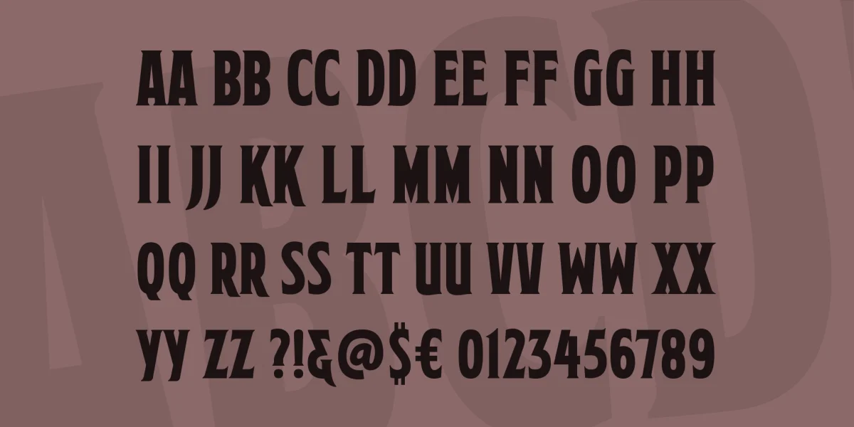 Mortuary Font Family preview 3