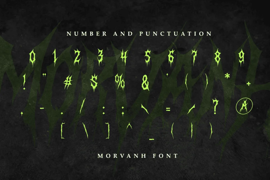 Morvanh Font Family preview 4