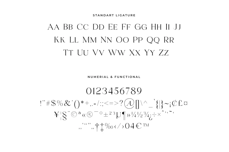 Mosseta Font preview 13