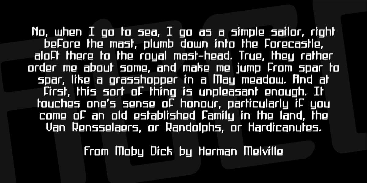 Mothership Font preview 3