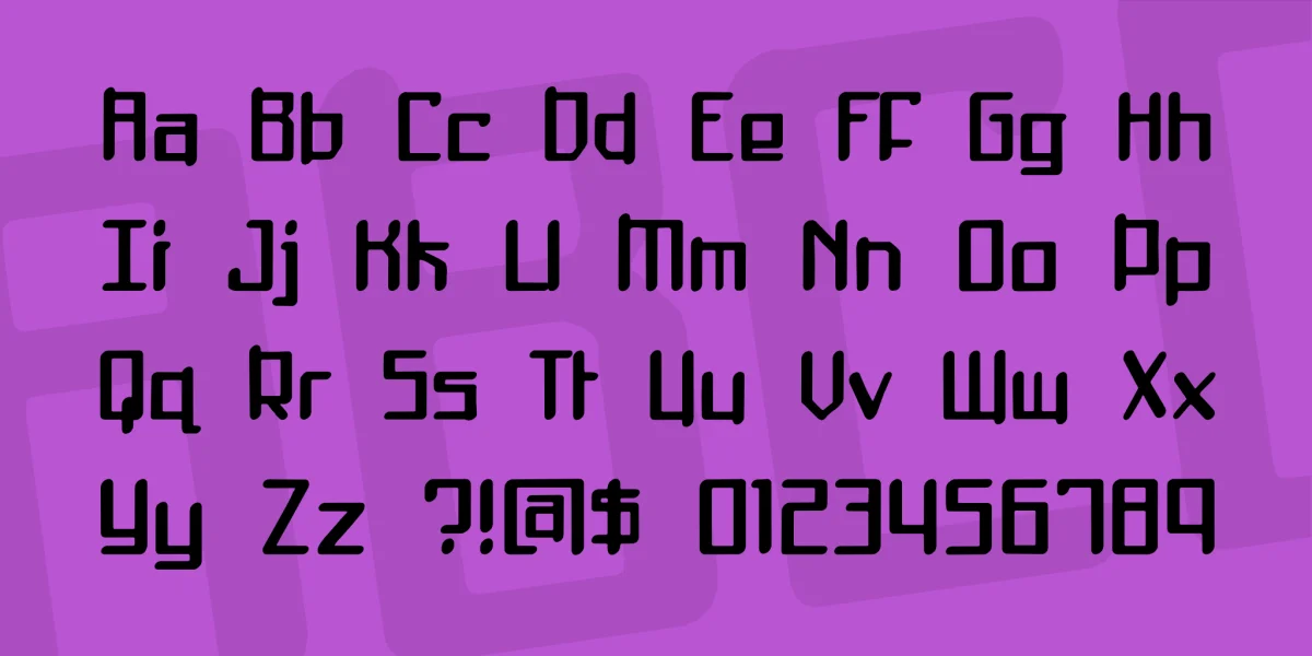 Mothership Font preview 4