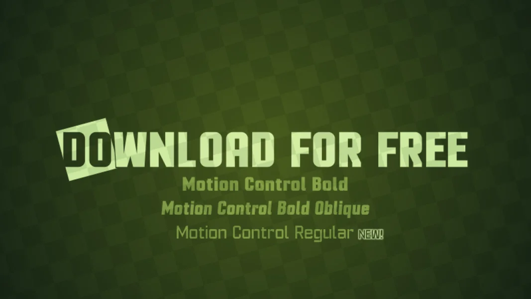 Motion Control Font Family preview 4