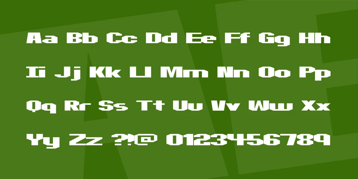 Motorcycle Emptiness Font preview 2