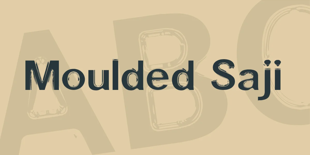 Moulded Saji Font