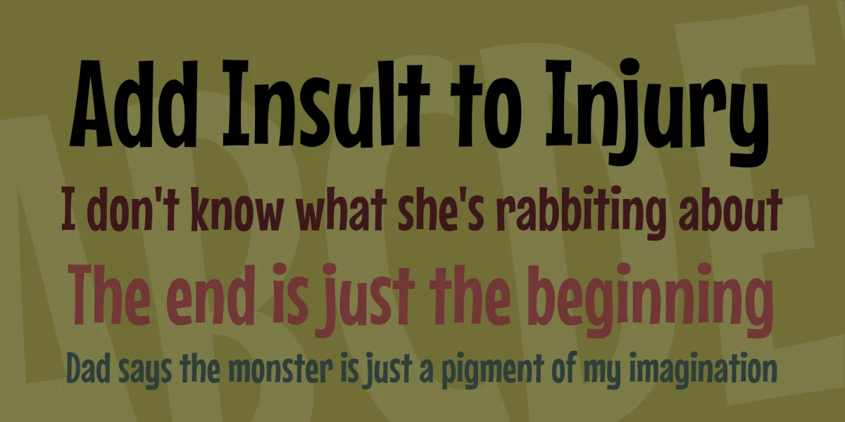 Mouse Memoirs Font preview 2