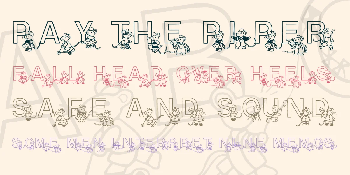 Mousie Font preview 3