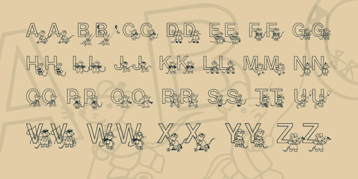 Mousie Font preview 4