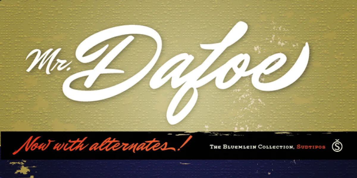 Mr Dafoe Font preview 5