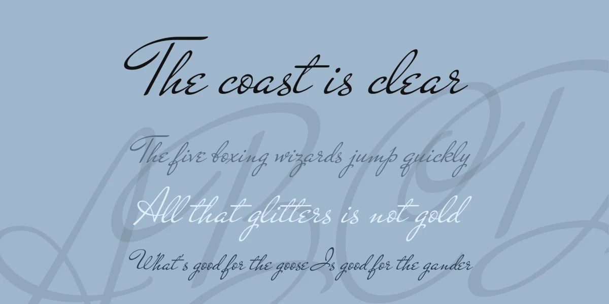 Mr De Haviland Font preview 2