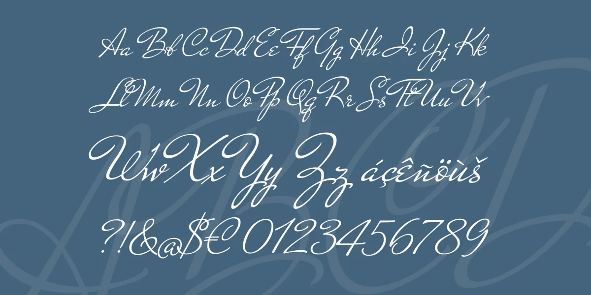 Mr De Haviland Font preview 4