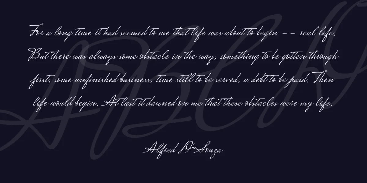 Mrs Saint Delafield Font preview 3