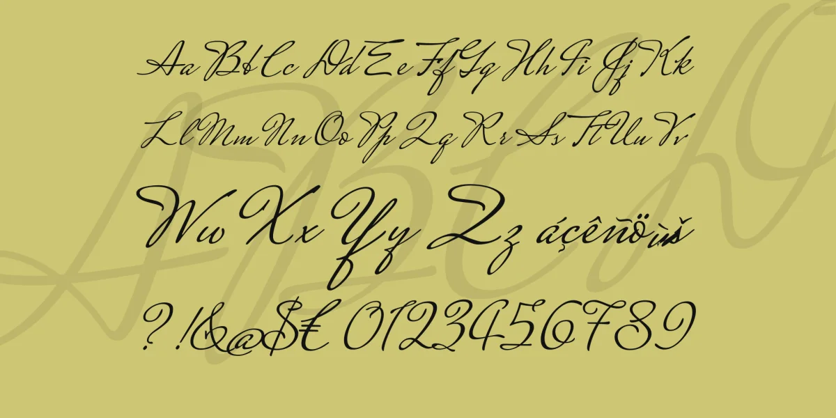 Mrs Saint Delafield Font preview 4