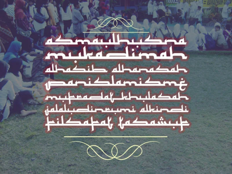 Mukadimah Font
