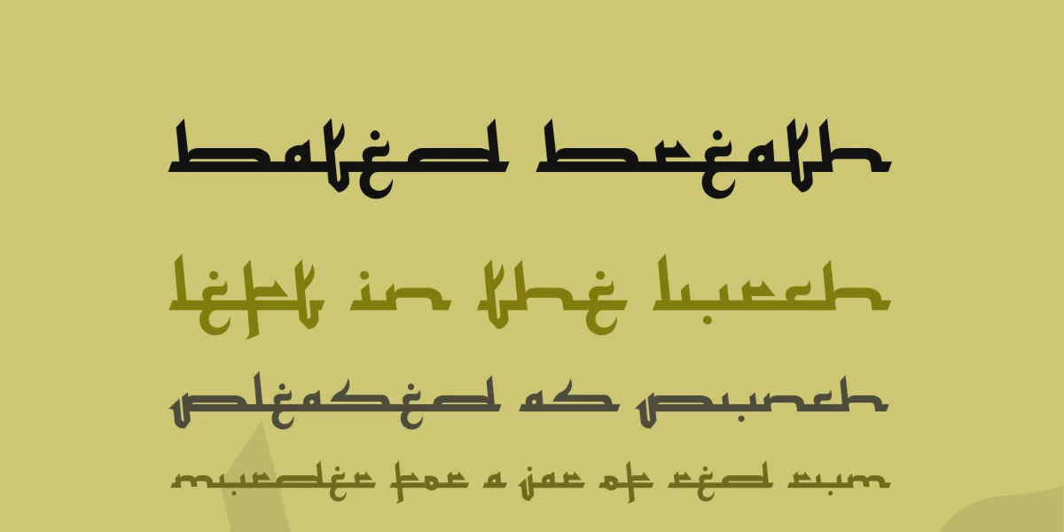 Mukadimah Font preview 2