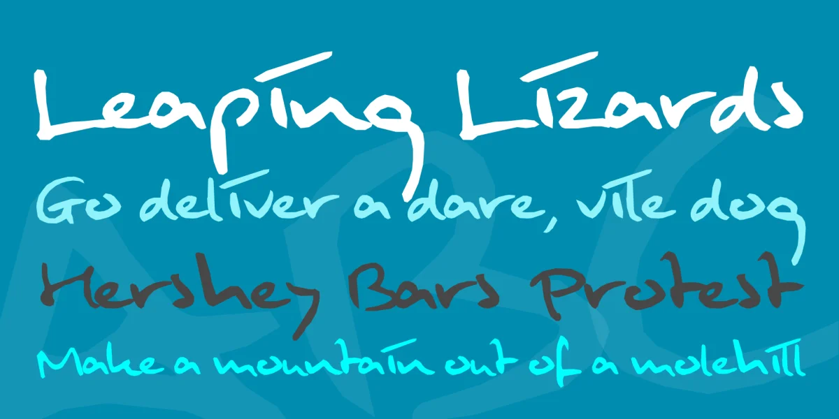Mulder's Handwriting Font preview 2