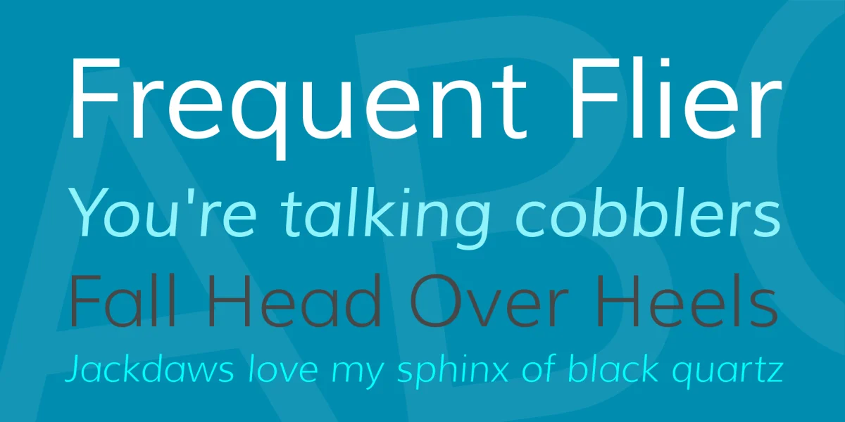 Muli Font Family preview 2