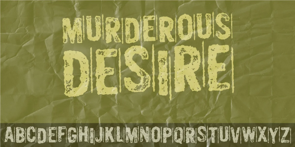 Murderous Desire DEMO Font