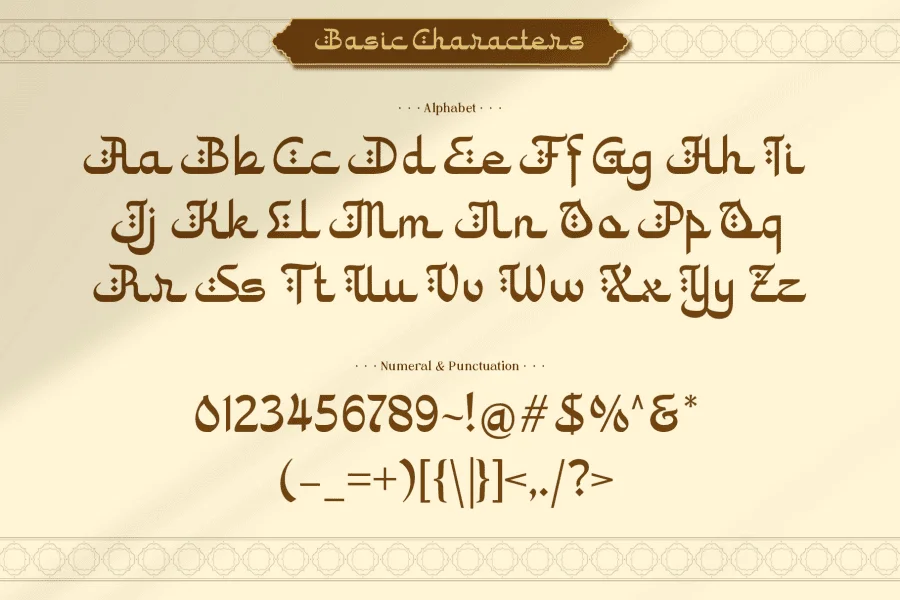 Mushym Font preview 3