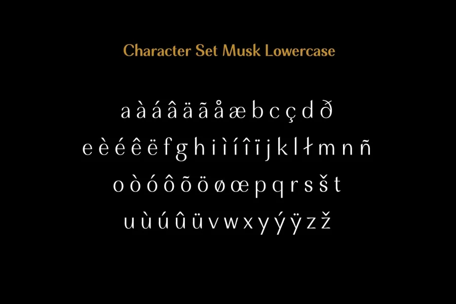 Musk Font Family preview 9