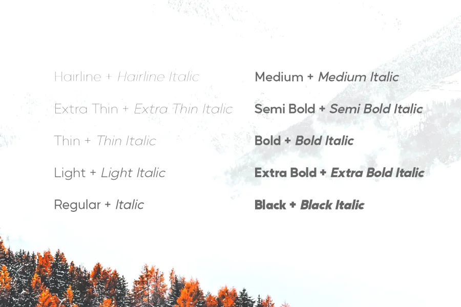 Mustica Pro Font preview 11