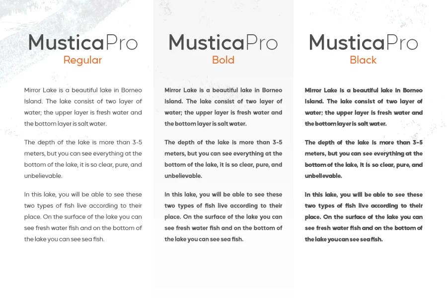 Mustica Pro Font preview 7